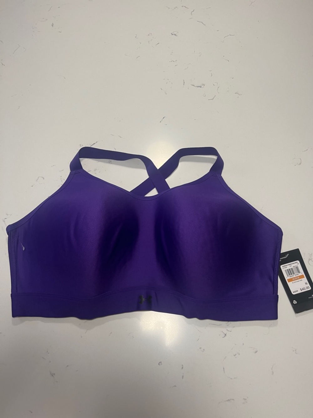 Under Armour Purple Cross-Back High-Support Sports Bra 3X